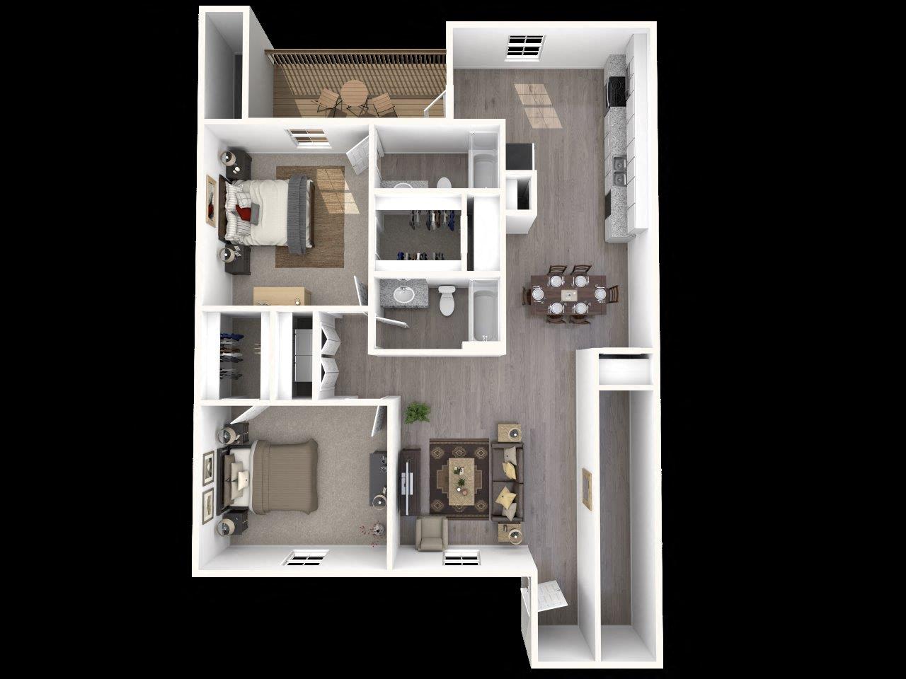 Apartments in Raleigh, NC: Six Forks Station Apartments B3